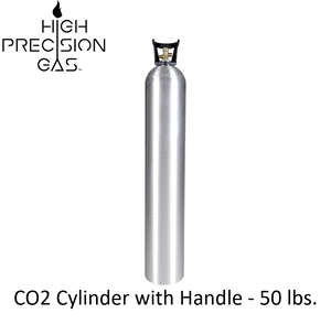 50 Pound Carbon Dioxide Cylinder with Handle