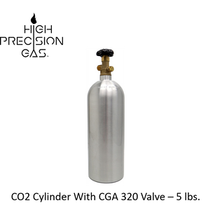 5 Pound Carbon Dioxide Cylinder With CGA 320 Valve