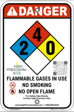 Load image into Gallery viewer, NFPA 704 Safety Sign for Flammable Gases
